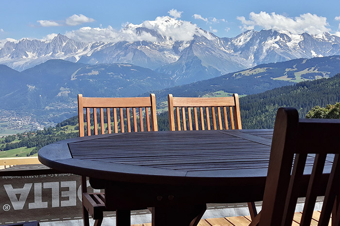 Location appartements vue Mont-Blanc Cordon