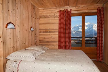 Le Refuge location d'appartements meublés Cordon 74 vue Mont-Blanc